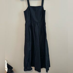A New Day Black Gathered Waist Dress